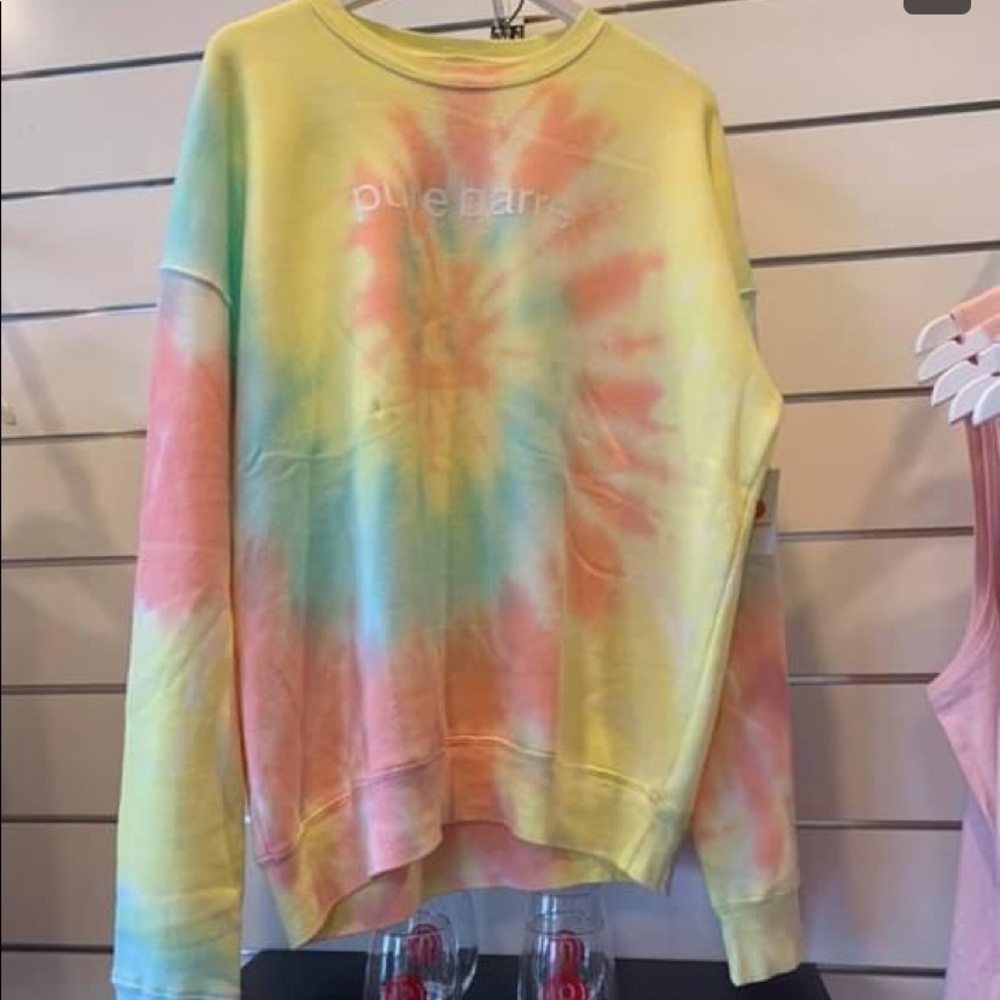Pure barre tie dye hoodie